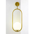 Aplica moderna aurie geometrica abajur sticla opal 1xE14/40W Igon 2043 Jupiter